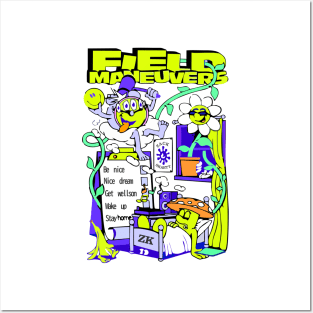 Field Manuevers Funny Cartoons Zack Skaett Posters and Art